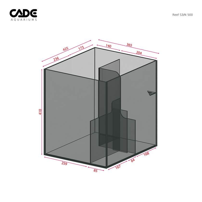 CADE Reef Mini S3/N 500 – 50x56x50cm | Fast Delivery | Reef Haven ...